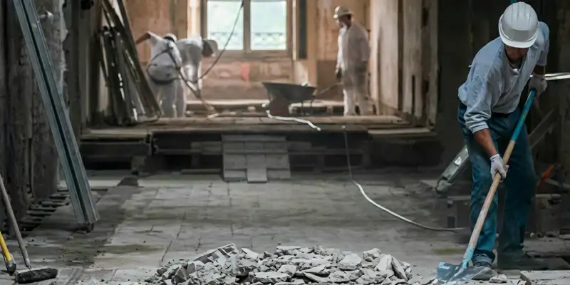 fire damage restoration professionals performing structural cleanup and restoration after a fire in Charleston, SC